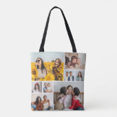 Creëer Uw eigen fotocollage 8 Tote Bag (Achterkant)
