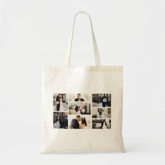 Creëer Uw eigen fotocollage 8 Tote Bag (Voorkant)
