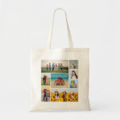 Creëer Uw eigen fotocollage 8 Tote Bag (Voorkant)