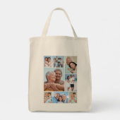 Creëer Uw eigen fotocollage 8 Tote Bag (Achterkant)