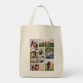 Creëer Uw eigen fotocollage 8 Tote Bag (Achterkant)