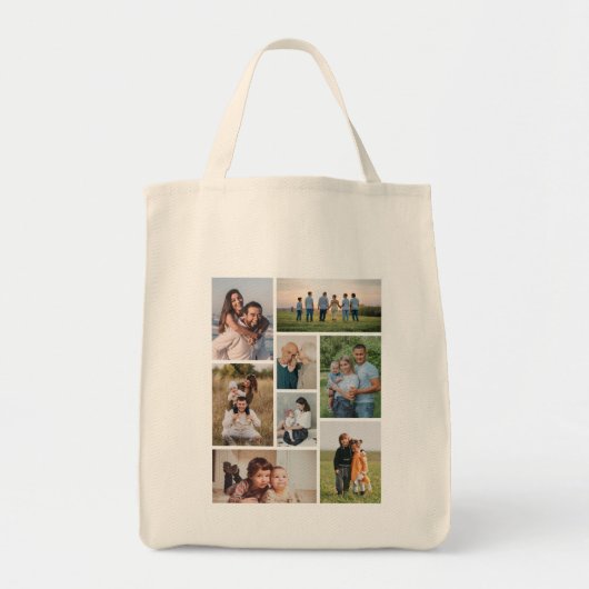 Creëer Uw eigen fotocollage 8 Tote Bag (Voorkant)