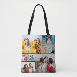 Creëer Uw eigen fotocollage 8 Tote Bag