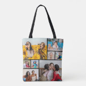 Creëer Uw eigen fotocollage 8 Tote Bag (Achterkant)