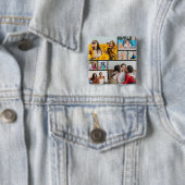 Creëer Uw eigen fotocollage 8 Vierkante Button 5,1 Cm (In situ)