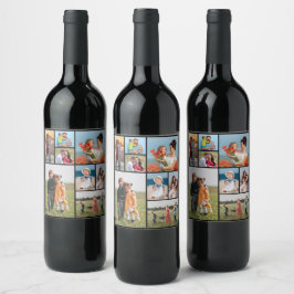 Creëer Uw eigen fotocollage 8 Wijn Etiket