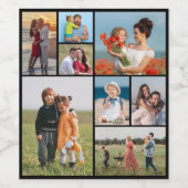 Creëer Uw eigen fotocollage 8 Wijn Etiket (Enkel label)