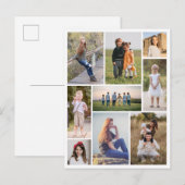 Creëer Uw eigen fotocollage 9 Briefkaart (Voorkant / Achterkant)