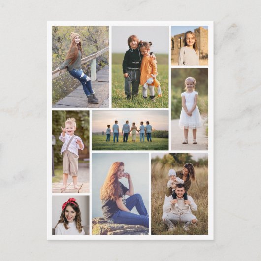 Creëer Uw eigen fotocollage 9 Briefkaart (Voorkant)