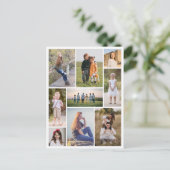 Creëer Uw eigen fotocollage 9 Briefkaart (Staand voorkant)