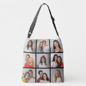 Creëer Uw eigen fotocollage 9 Crossbody Tas (Achterkant)