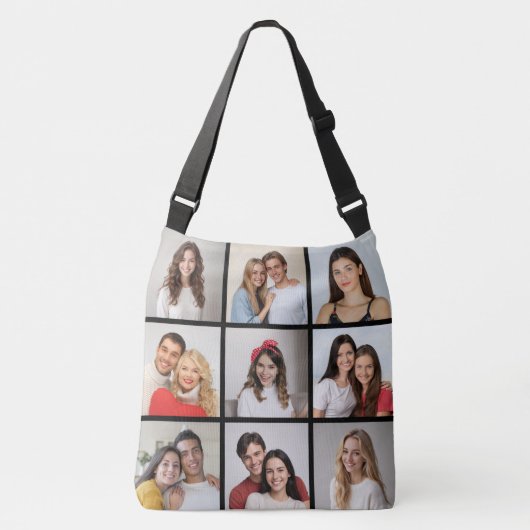 Creëer Uw eigen fotocollage 9 Crossbody Tas (Voorkant)