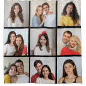 Creëer Uw eigen fotocollage 9 Douchegordijn (Voorkant)