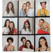 Creëer Uw eigen fotocollage 9 Douchegordijn (Voorkant)