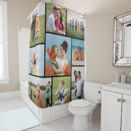 Creëer Uw eigen fotocollage 9 Douchegordijn
