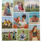 Creëer Uw eigen fotocollage 9 Douchegordijn (Voorkant)