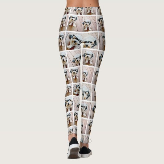 Creëer Uw eigen fotocollage - 9 foto's Leggings (Achterkant)