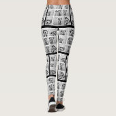 Creëer Uw eigen fotocollage - 9 foto's Leggings (Achterkant)