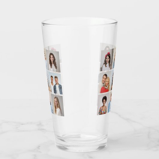 Creëer Uw eigen fotocollage 9 Glas (Rechts)