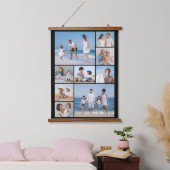 Creëer Uw eigen fotocollage 9 Hangend Wandkleed (Slaapkamer)