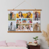 Creëer Uw eigen fotocollage 9 Hangend Wandkleed (Slaapkamer)