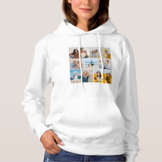 Creëer Uw eigen fotocollage 9 Hoodie