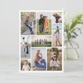 Creëer Uw eigen fotocollage 9 Kaart (Staand voorkant)
