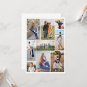 Creëer Uw eigen fotocollage 9 Kaart (Voorkant / Achterkant in situ)