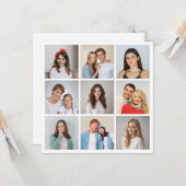 Creëer Uw eigen fotocollage 9 Kaart (Voorkant / Achterkant in situ)