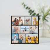 Creëer Uw eigen fotocollage 9 Kaart (Staand voorkant)