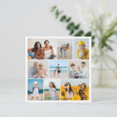 Creëer Uw eigen fotocollage 9 Kaart (Staand voorkant)