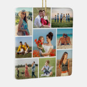 Creëer Uw eigen fotocollage 9 Keramisch Ornament (Rechts)