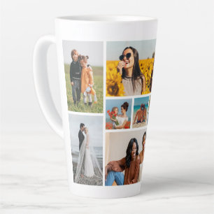 Creëer Uw eigen fotocollage 9 Latte Mok