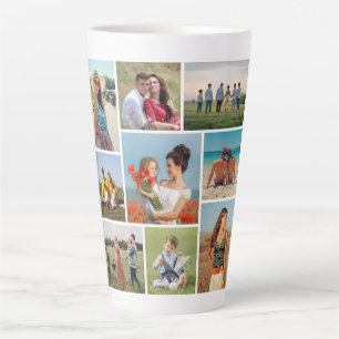 Creëer Uw eigen fotocollage 9 Latte Mok