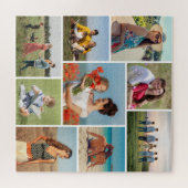 Creëer Uw eigen fotocollage 9 Legpuzzel (Horizontaal)