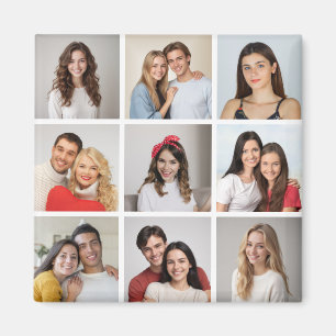Creëer Uw eigen fotocollage 9 Magneet
