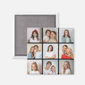 Creëer Uw eigen fotocollage 9 Magneet (Voorkant / Achterkant)