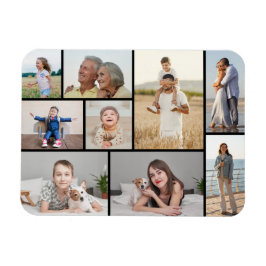 Creëer Uw eigen fotocollage 9 Magneet
