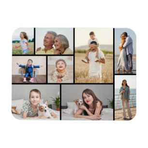 Creëer Uw eigen fotocollage 9 Magneet