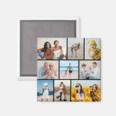 Creëer Uw eigen fotocollage 9 Magneet (Voorkant / Achterkant)