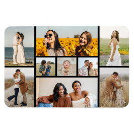 Creëer Uw eigen fotocollage 9 Magneet