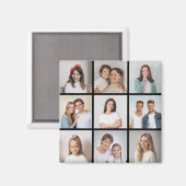 Creëer Uw eigen fotocollage 9 Magneet (Voorkant / Achterkant)