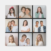 Creëer Uw eigen fotocollage 9 Magneet (Voorkant)