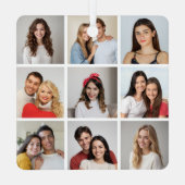 Creëer Uw eigen fotocollage 9 Metalen Ornament (Achterkant)