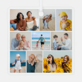 Creëer Uw eigen fotocollage 9 Metalen Ornament (Achterkant)