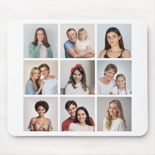 Creëer Uw eigen fotocollage 9 Muismat (Voorkant)