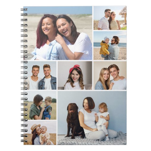 Creëer Uw eigen fotocollage 9 Notitieboek (Voorkant)