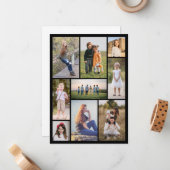 Creëer Uw eigen fotocollage 9 Notitiekaartje (Voorkant / Achterkant in situ)