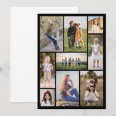 Creëer Uw eigen fotocollage 9 Notitiekaartje (Voorkant / Achterkant)