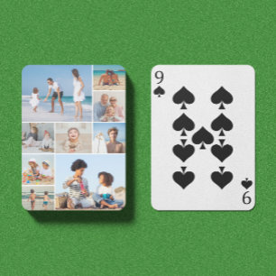 Creëer Uw eigen fotocollage 9 Pokerkaarten